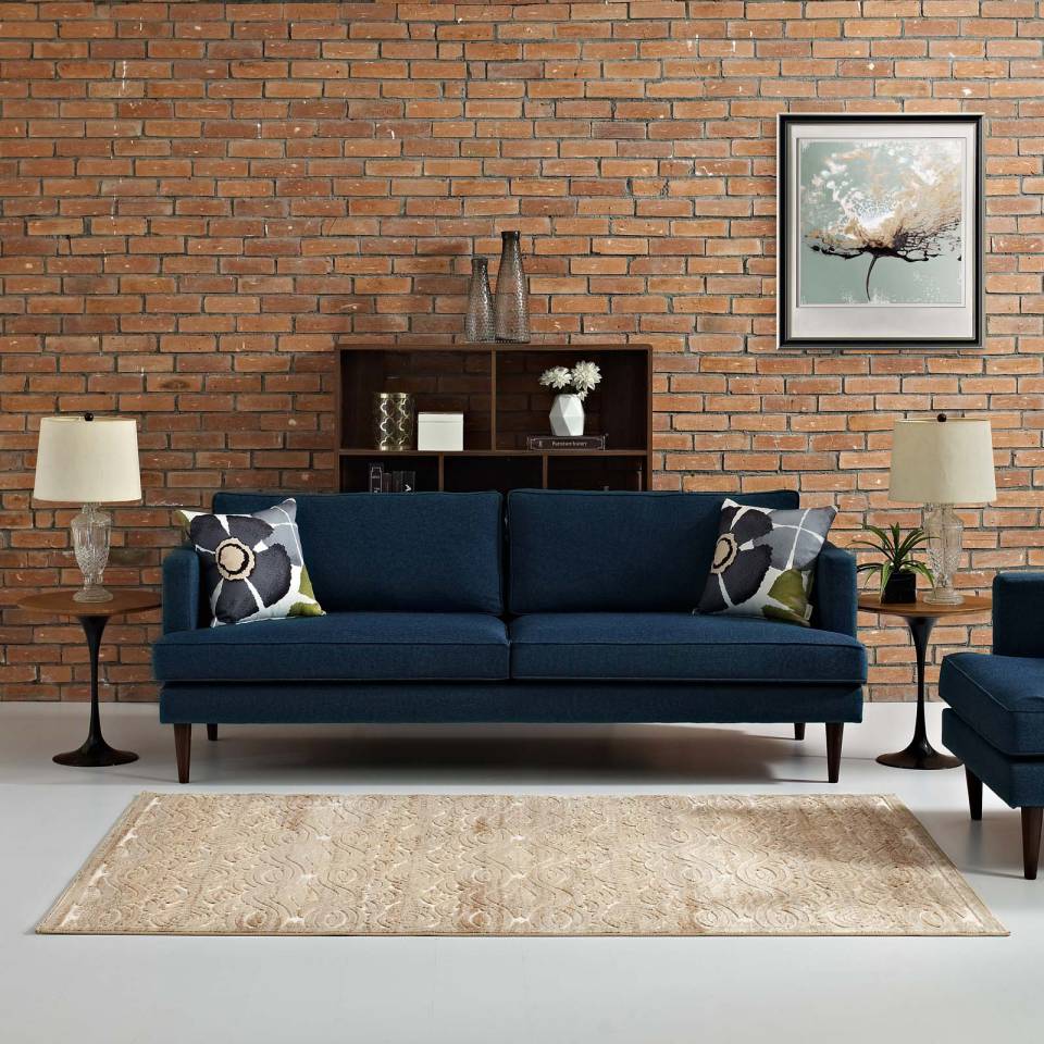 Modway Kennocha Rustic Vintage Abstract Waves 5x8 Area Rug - R-1097A-58 | Rugs | Modishstore - 7