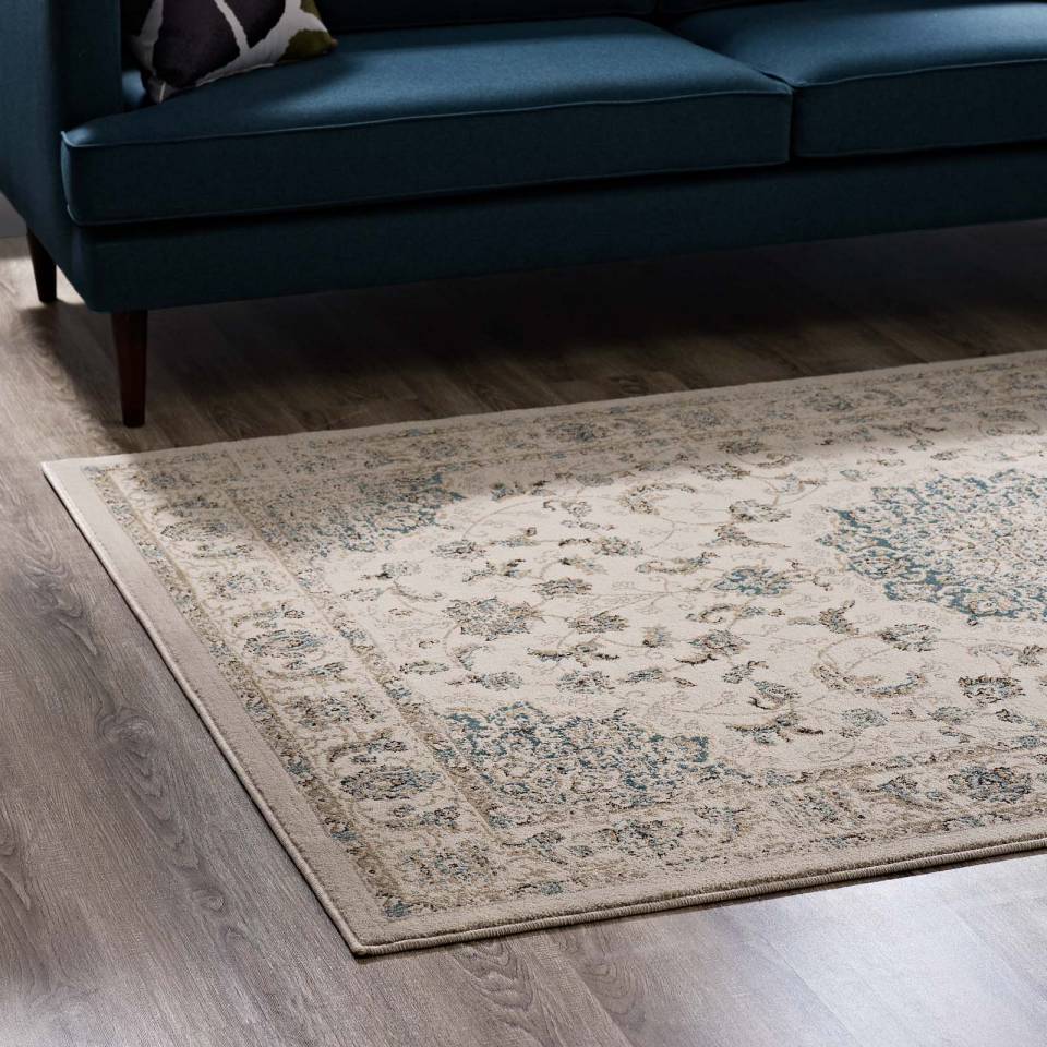 Modway Atara Distressed Vintage Persian Medallion 5x8 Area Rug - R-1102-58 | Rugs | Modishstore - 8
