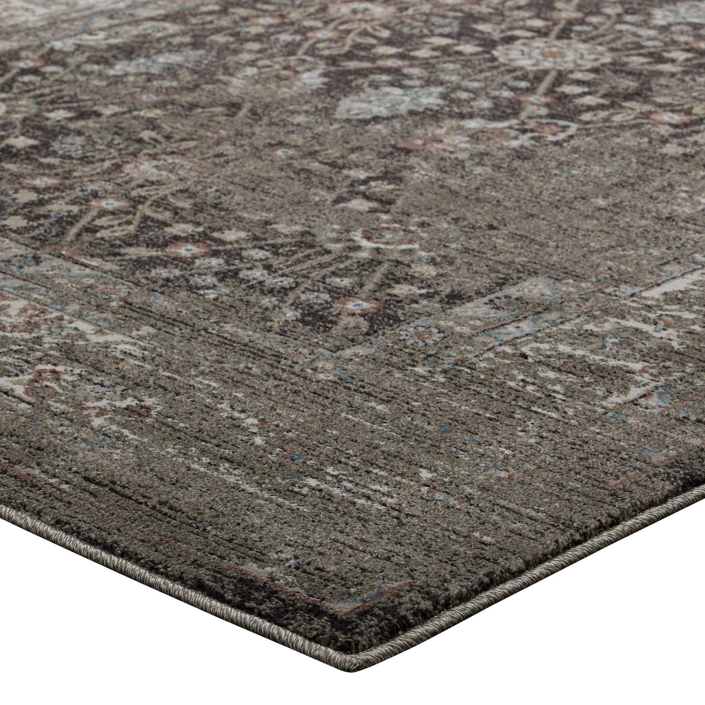 Modway Berit Distressed Vintage Floral Lattice 5x8 Area Rug - R-1104-58 | Rugs | Modishstore - 3