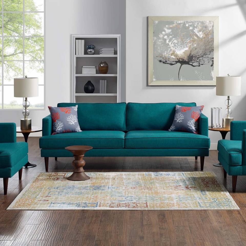 Modway Solimar Distressed Southwestern Aztec 8x10 Area Rug - R-1119-810 | Rugs | Modishstore - 8