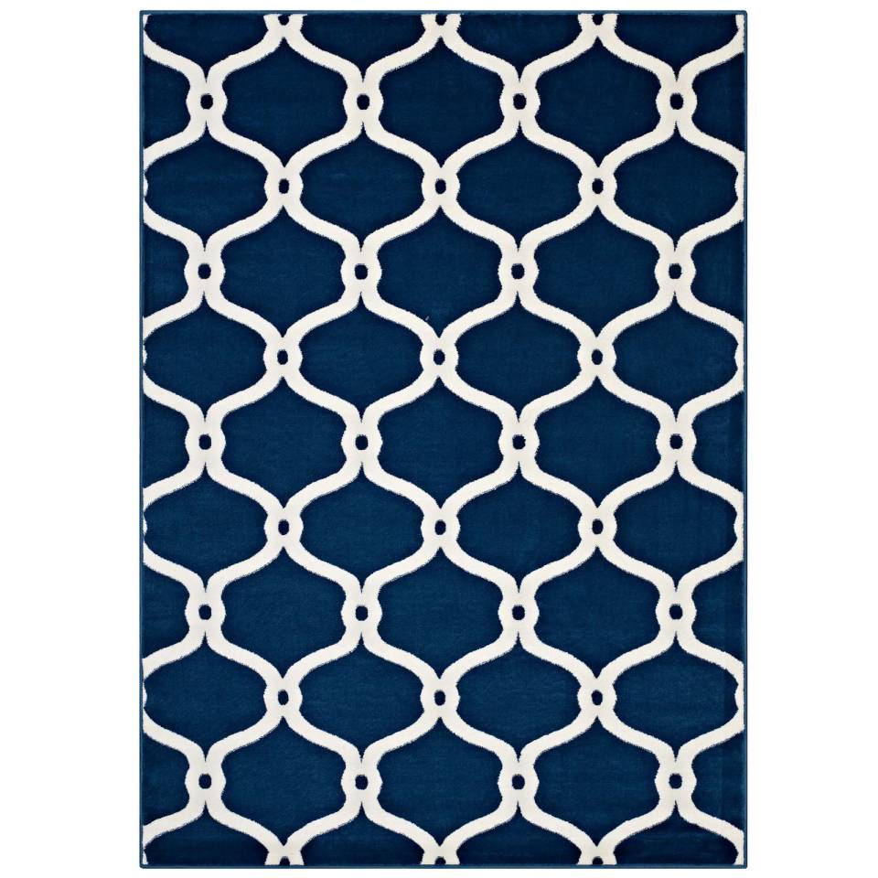Modway Beltara Chain Link Transitional Trellis 8x10 Area Rug - R-1129-810 | Rugs | Modishstore - 8