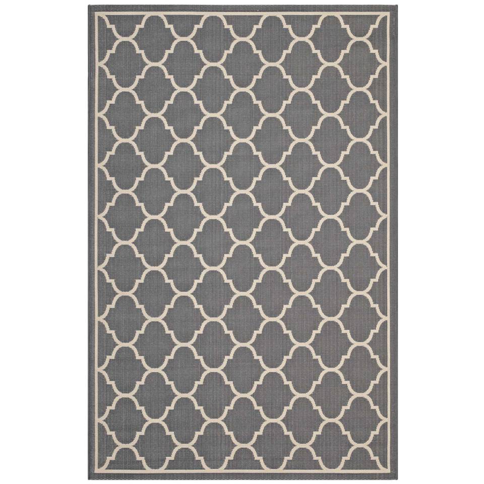 Modway Avena Moroccan Quatrefoil Trellis 8x10 Indoor and Outdoor Area Rug - R-1137-810 | Rugs | Modishstore - 9