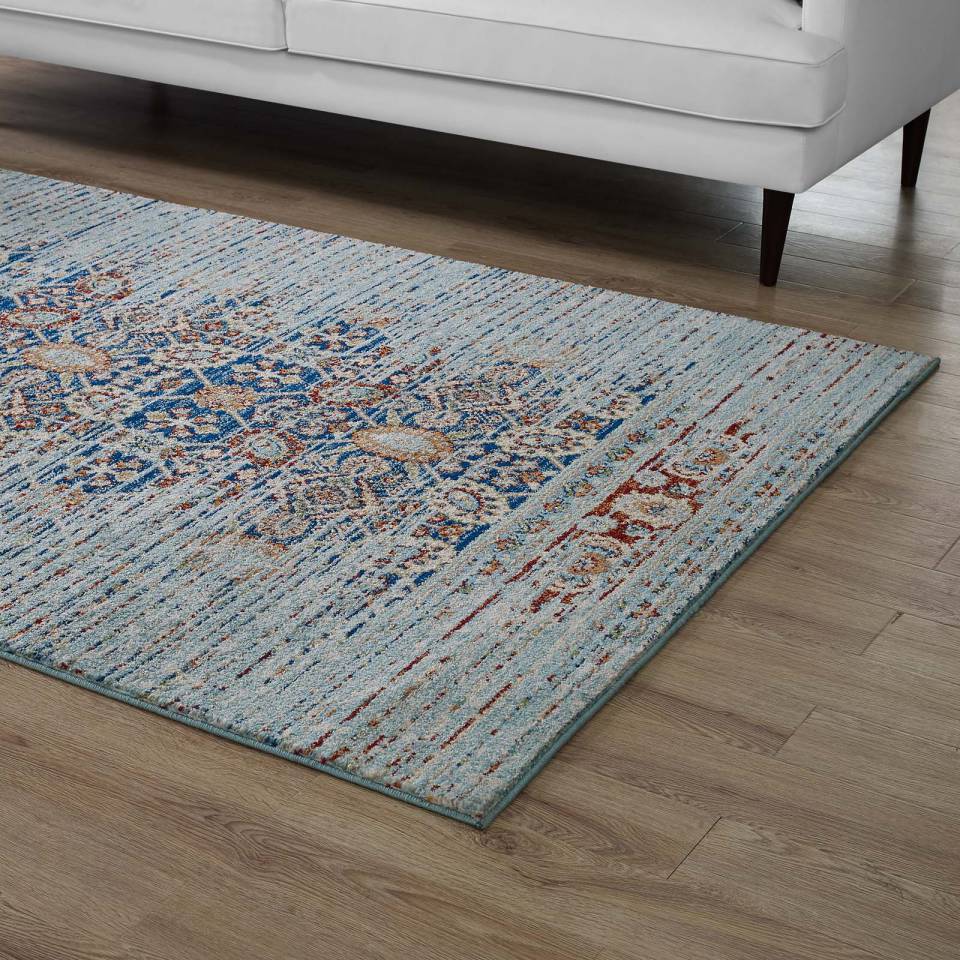 Modway Naria Distressed Persian Medallion 8x10 Area Rug - R-1146-810 | Rugs | Modishstore - 6