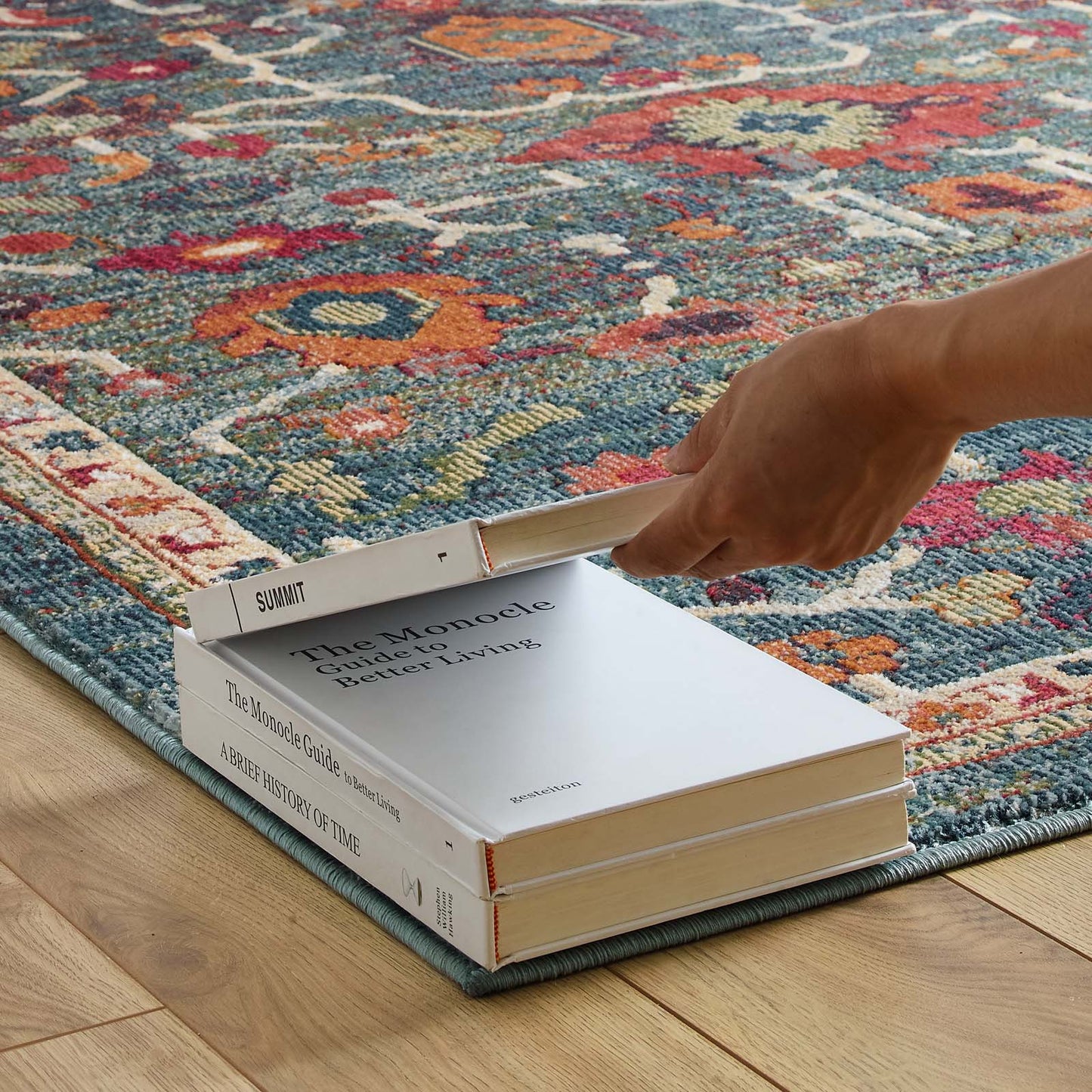 Modway Tribute Every Distressed Vintage Floral 8x10 Area Rug Multicolored - R-1186-810 | Rugs | Modishstore - 8