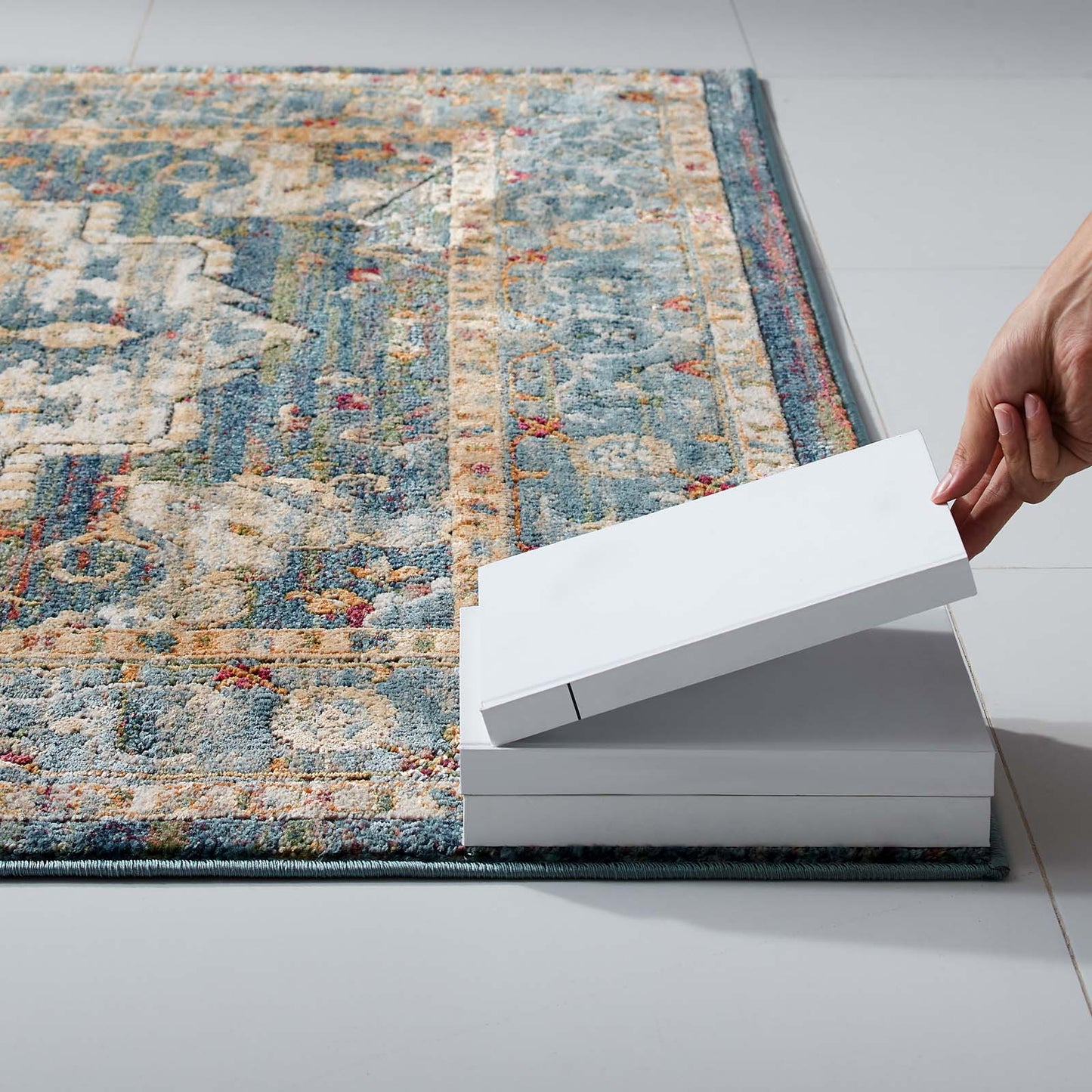 Modway Tribute Diantha Distressed Vintage Floral Persian Medallion 8x10 Area Rug - R-1190-810 | Rugs | Modishstore - 7