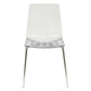 LeisureMod Ralph Dining Chair in Clear, Set of 4 | Dining Chairs | Modishstore - 9