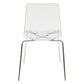 LeisureMod Ralph Dining Chair in Clear, Set of 4 | Dining Chairs | Modishstore - 6