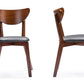 baxton studio sumner mid century style walnut brown 5 piece dining set | Modish Furniture Store-2