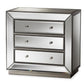 baxton studio edeline hollywood regency glamour style mirrored 3 drawer chest | Modish Furniture Store-2
