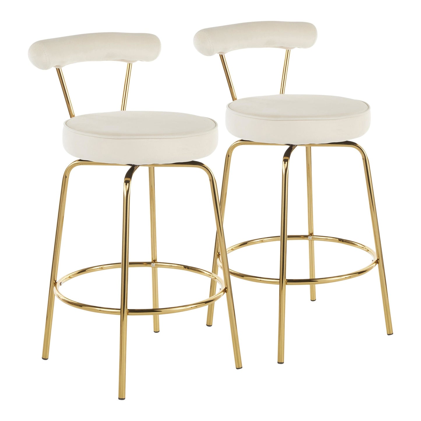 LumiSource Rhonda Counter Stool - Set of 2-9