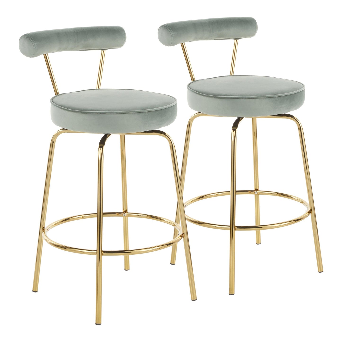 LumiSource Rhonda Counter Stool - Set of 2-10