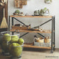 Roost Boatwood Low Shelf on Casters