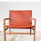 Lyon Leather Sling Arm Chair | ModishStore | Accent Chairs
