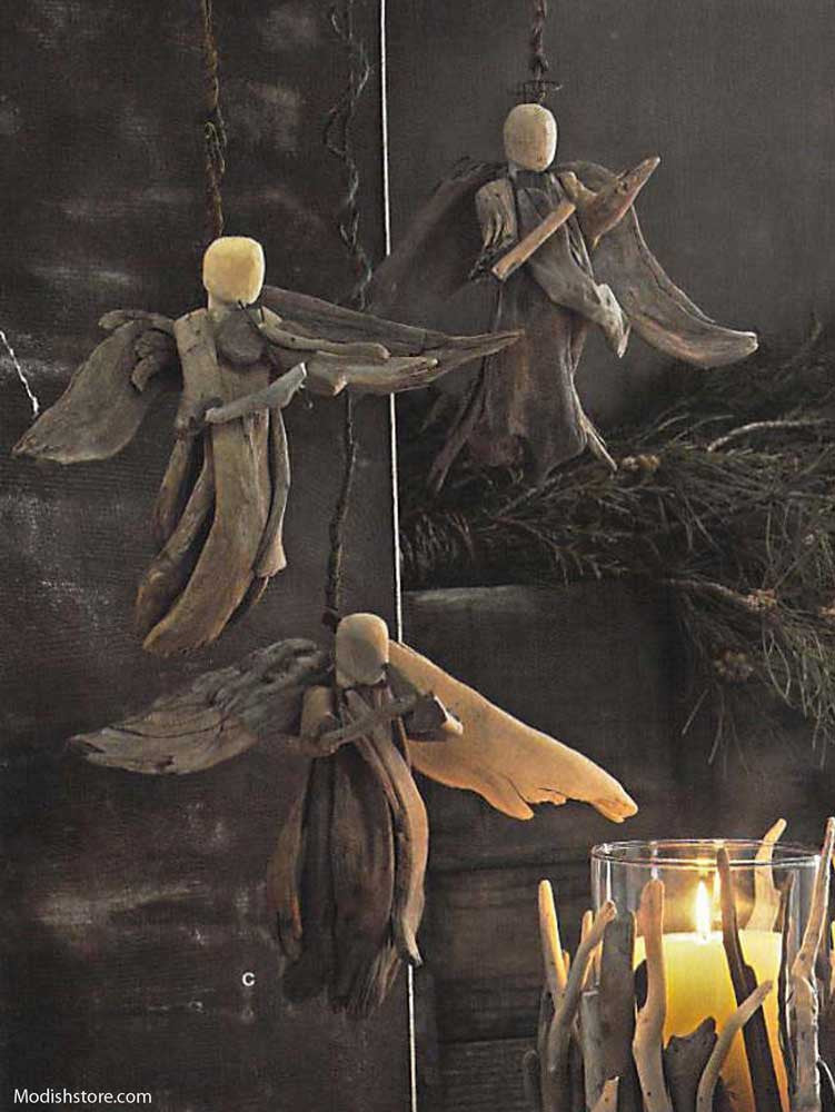 Roost Driftwood Angels - Set Of 3