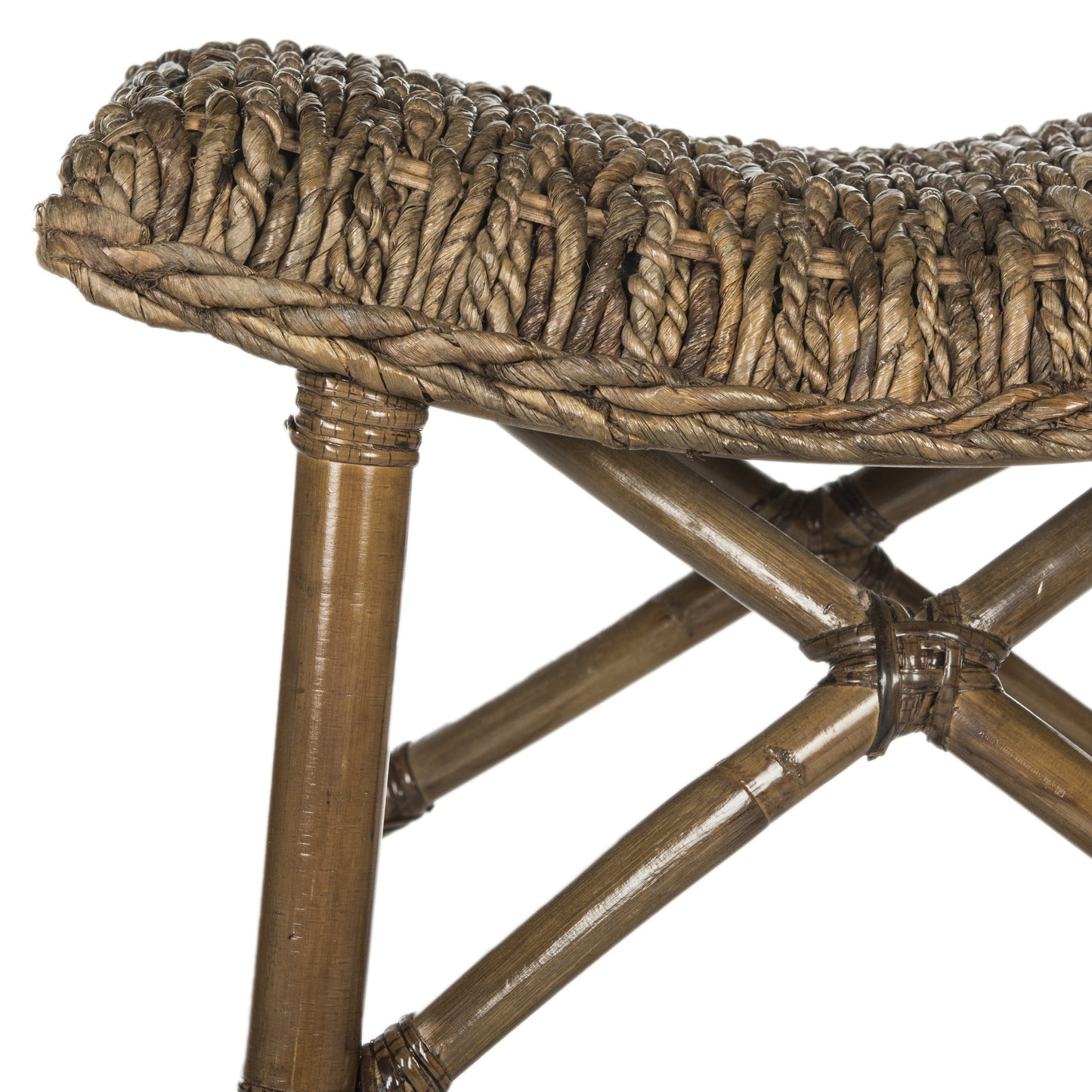 Safavieh Ramiro Wicker Barstool | Bar Stools | Modishstore - 5