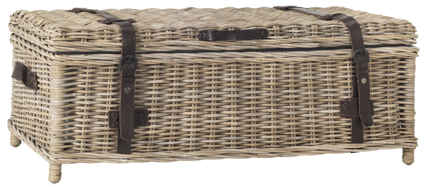Safavieh Navarro Rattan Coffee Table Trunk | Coffee Tables | Modishstore - 13
