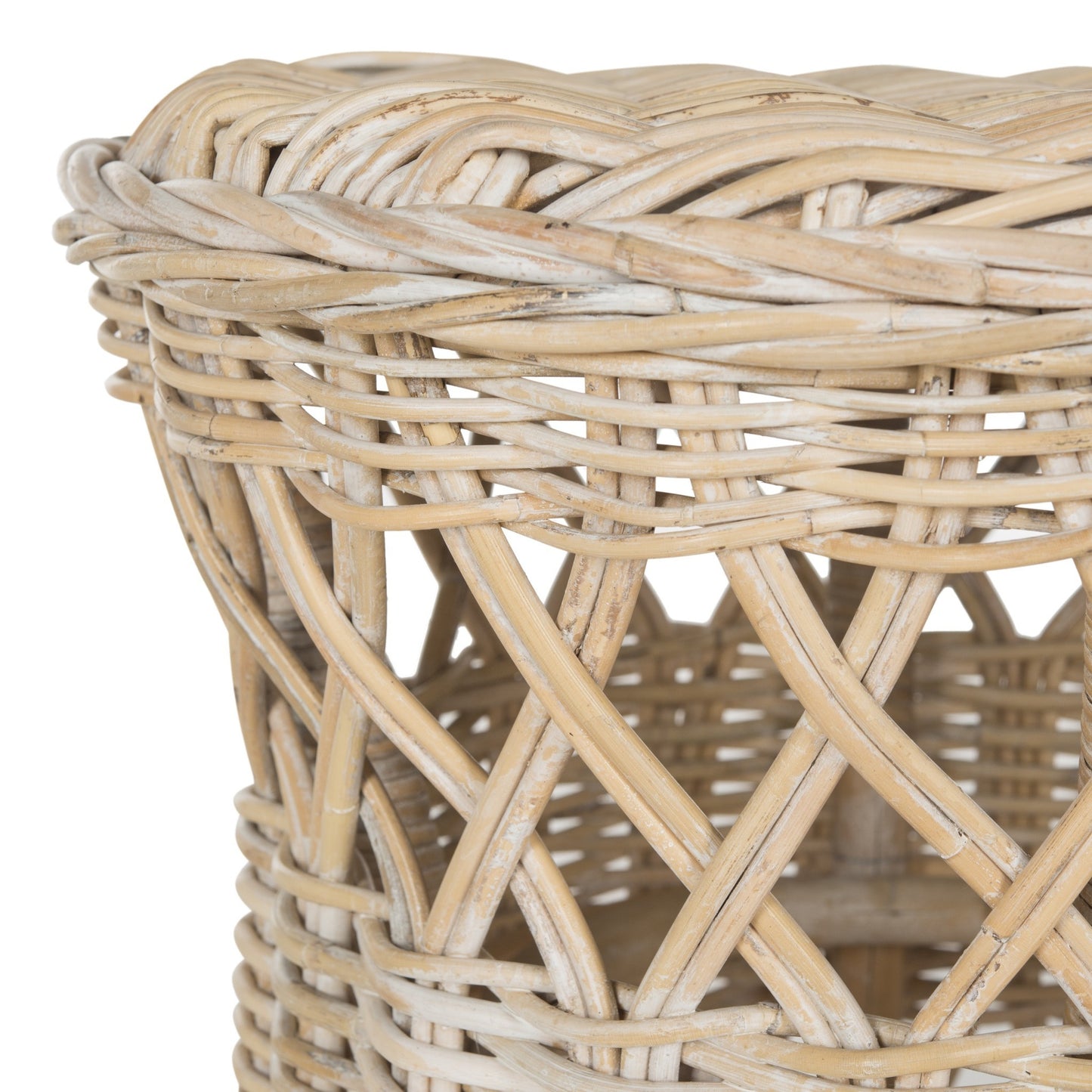 Safavieh Desta Wicker Round Table | Side Tables | Modishstore - 3