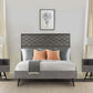 Makena 3 Piece Queen Bedroom Set in Grey Acacia Wood By Armen Living | Bedroom Sets | Modishstore