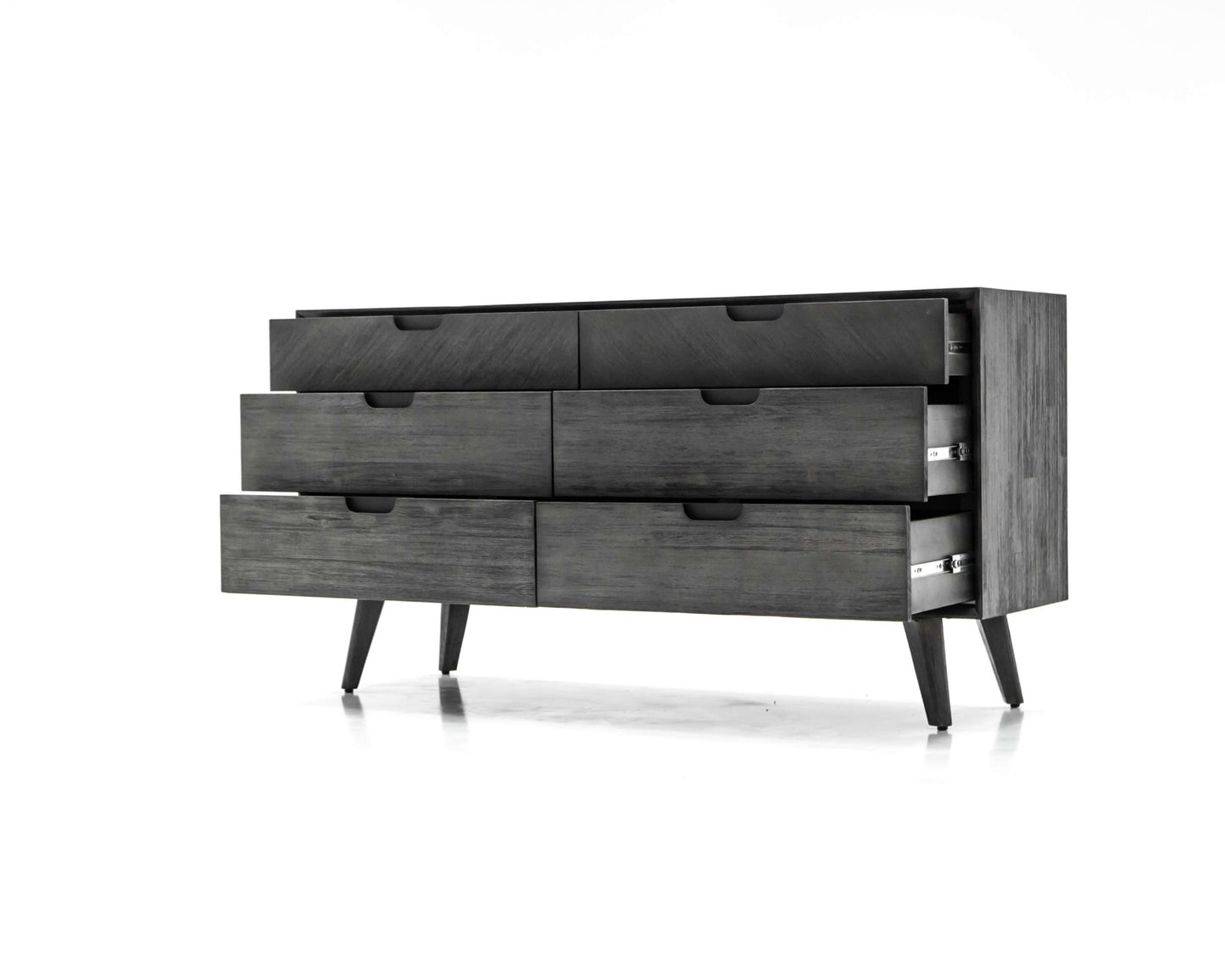 Mohave 4 Piece Acacia King Bedroom Set with Dresser and Nightstands By Armen Living | Bedroom Sets | Modishstore - 7