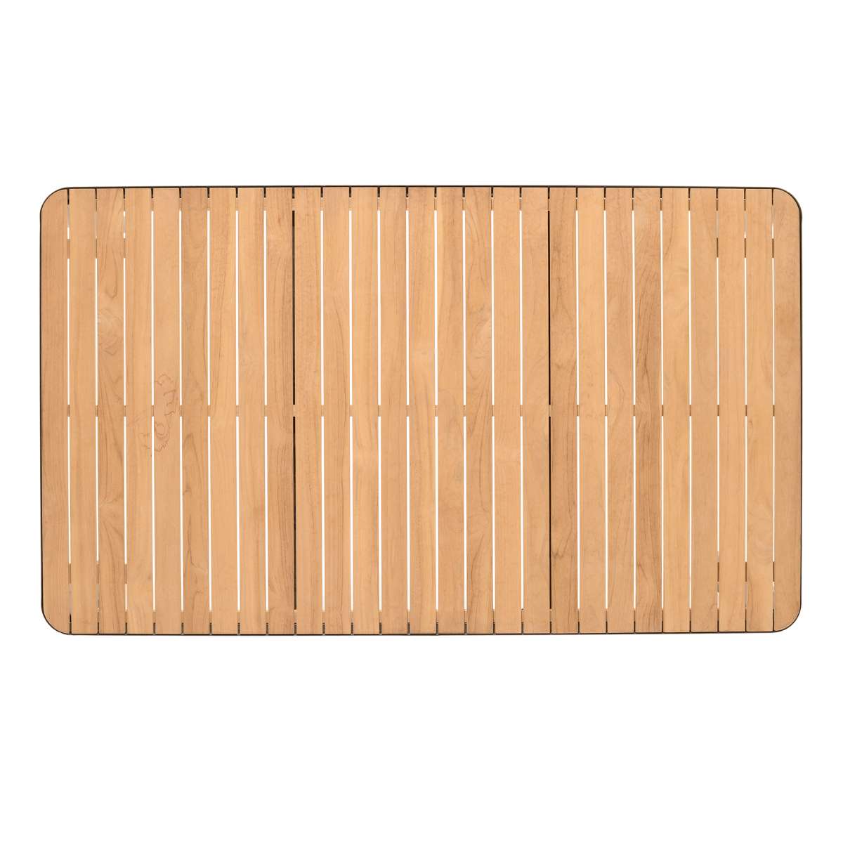 Portals Outdoor 5 piece Dining Table Set in Black Finish and Natural Teak Wood Accent Top By Armen Living | Outdoor Dining Sets | Modishstore - 8