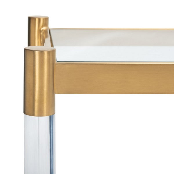 Safavieh Shayla Acrylic Console Table - Brass | Console Tables | Modishstore - 5