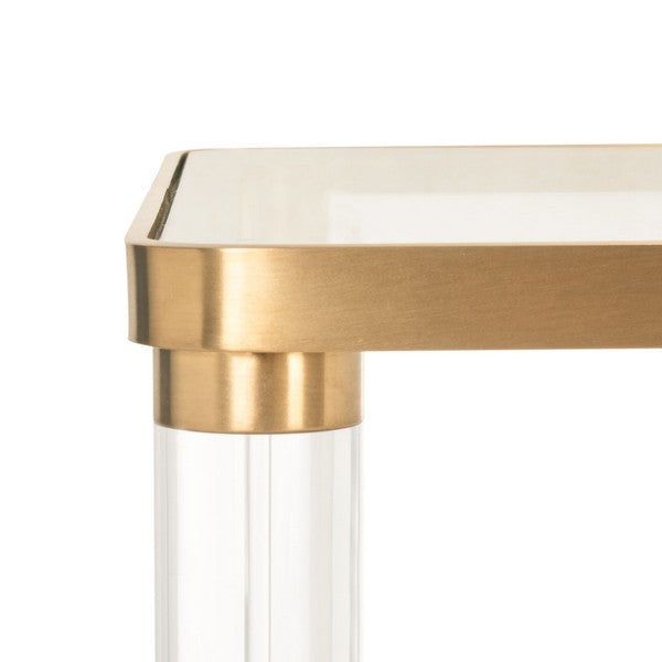 Safavieh Suzanna Acrylic Console Table - Brass | Console Tables | Modishstore - 5