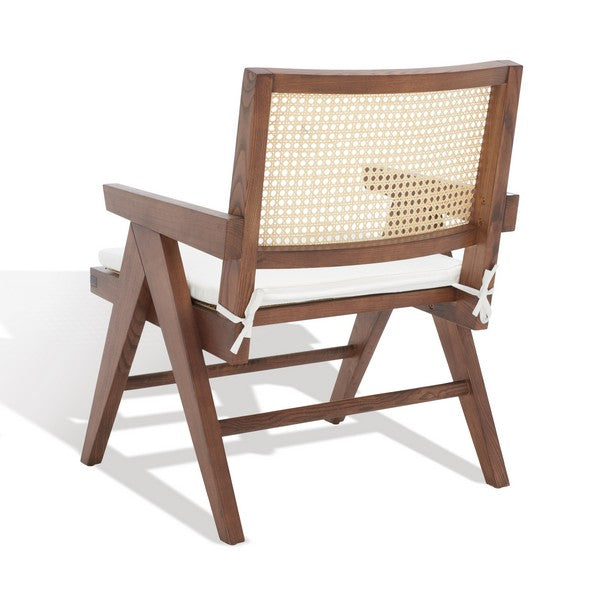 Safavieh Colette Rattan Accent Chair - Walnut | Accent Chairs | Modishstore - 5