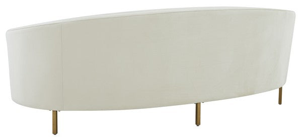 Safavieh Primrose Curved Sofa - Creme | Sofas | Modishstore - 5