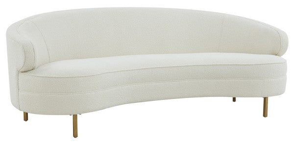 Safavieh Primrose Curved Sofa - Ivory | Sofas | Modishstore - 5