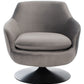 Safavieh Citrine Velvet Swivel Chair | Accent Chairs | Modishstore - 10
