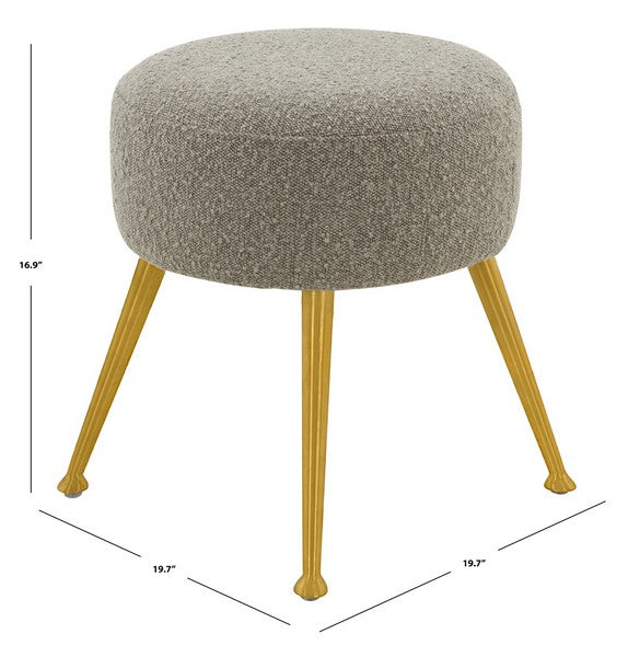 Safavieh Anna Ottoman - Light Gray | Ottomans | Modishstore - 4