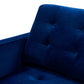 Safavieh Curtis Tufted Chaise - Navy | Lounge Chairs | Modishstore - 4