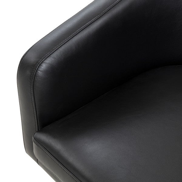 Safavieh Gonzalez Pedastal Chair - Black | Accent Chairs | Modishstore - 5