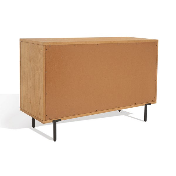 Safavieh Elizabella 6 Drawer Wood Dress - Oak | Dressers | Modishstore - 5