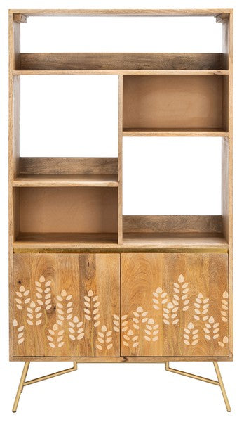 Safavieh Kinley Printed Bookcase - Natural | Bookcases | Modishstore - 2
