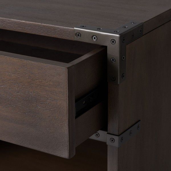 Safavieh Nisha 1 Drawer Wood Nightstand - Light Brown | Nightstands | Modishstore - 5