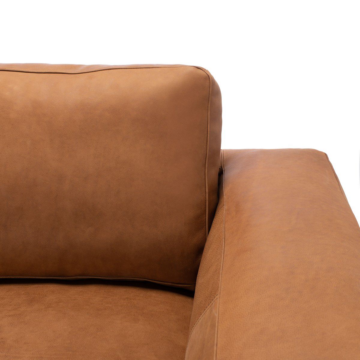Safavieh Roderigo Leather Sofa - Camel | Sofas | Modishstore - 5