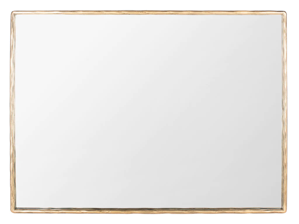 Safavieh Trish Large Rectangle Mirror - Brass | Mirrors | Modishstore - 2