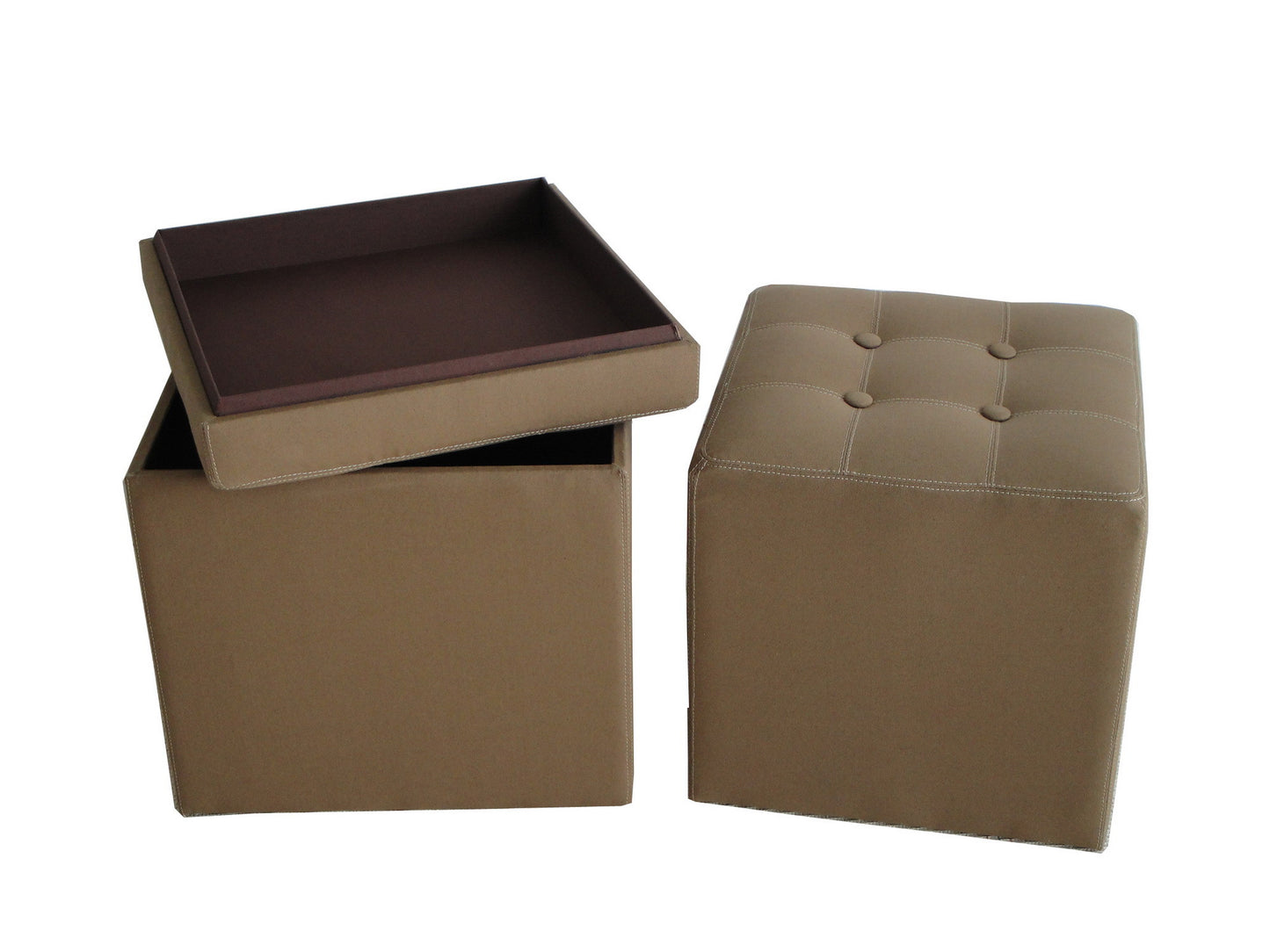 Screen Gems Valencia Canvas Ottoman With Storage - SGT0A2/3 | Ottomans | Modishstore