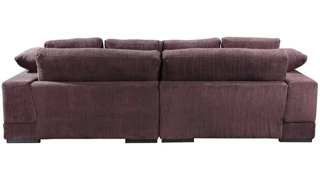 Plush Reversible Deep Seat Sectional Sofa By Modholic | Sectional | Modishstore - 11