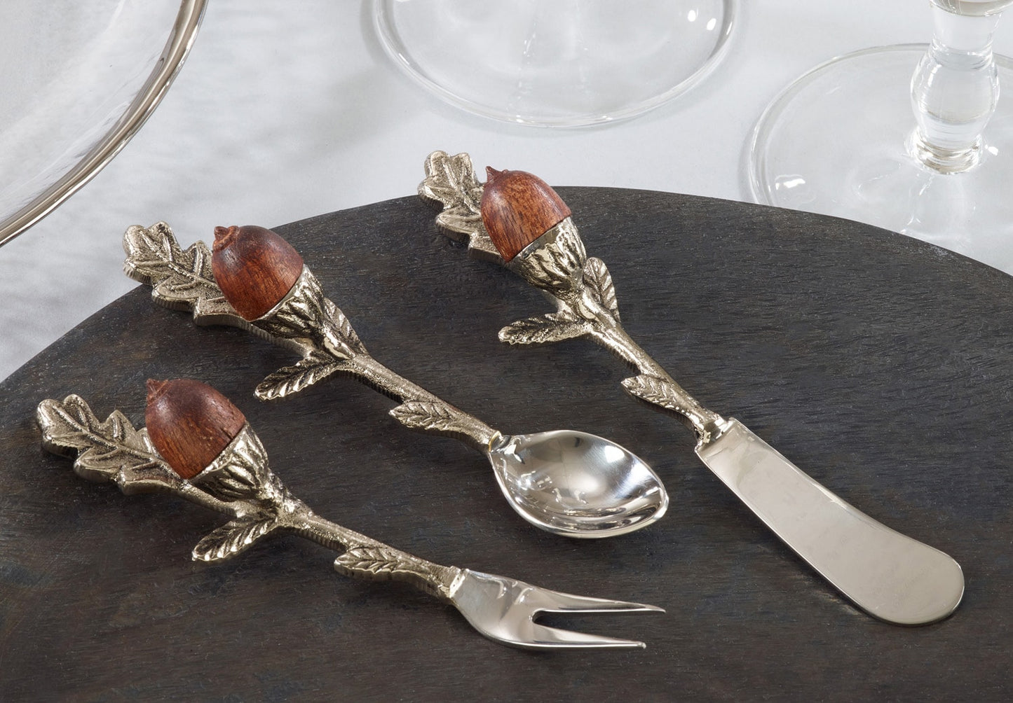 Acorn Cocktail Knife - Set of 4 by Saro