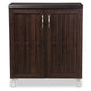 Baxton Studio Excel Modern and Contemporary Dark Brown Sideboard Storage Cabinet | Modishstore | Cabinets
