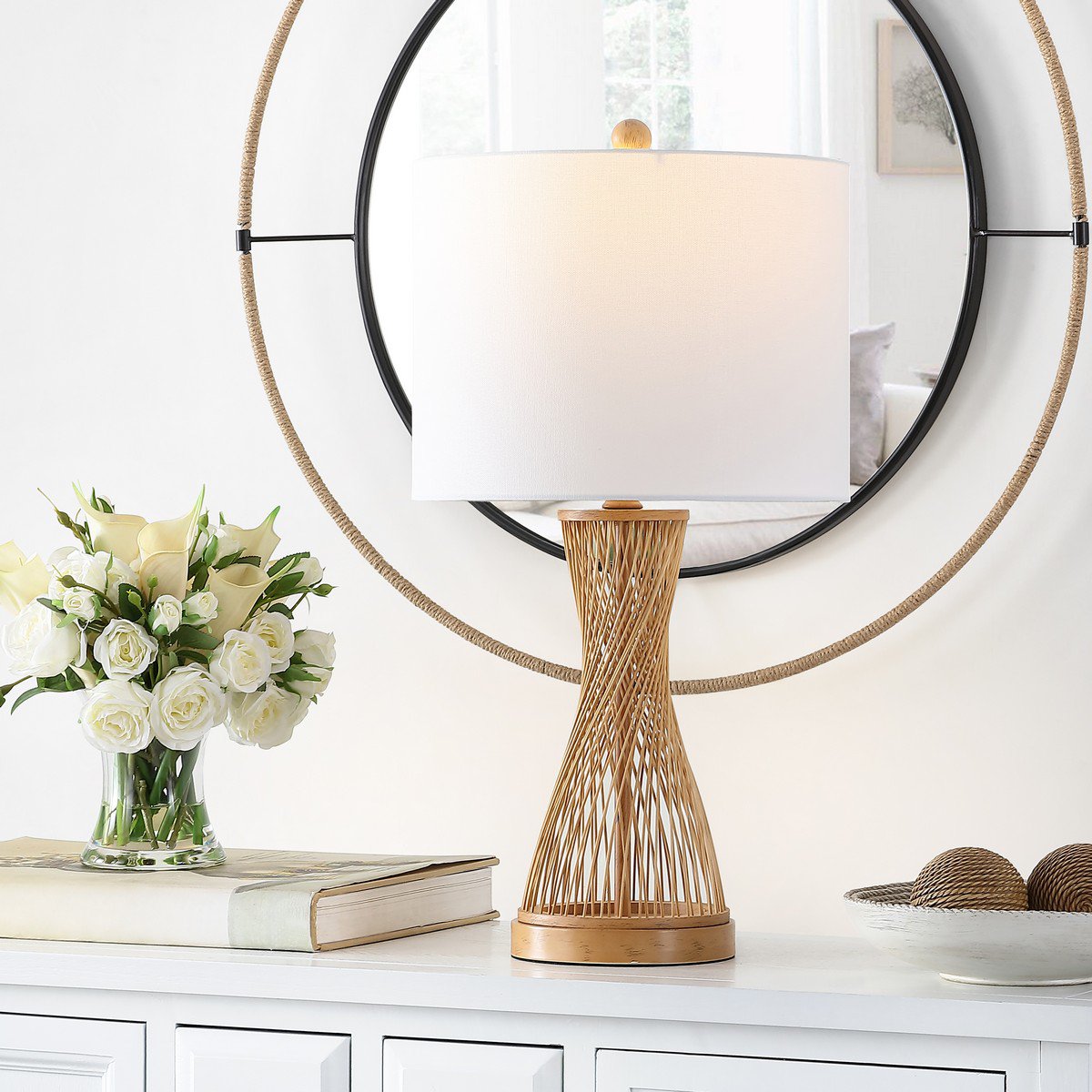 Safavieh Magnus Bamboo Table Lamp - Natural | Table Lamps | Modishstore - 3
