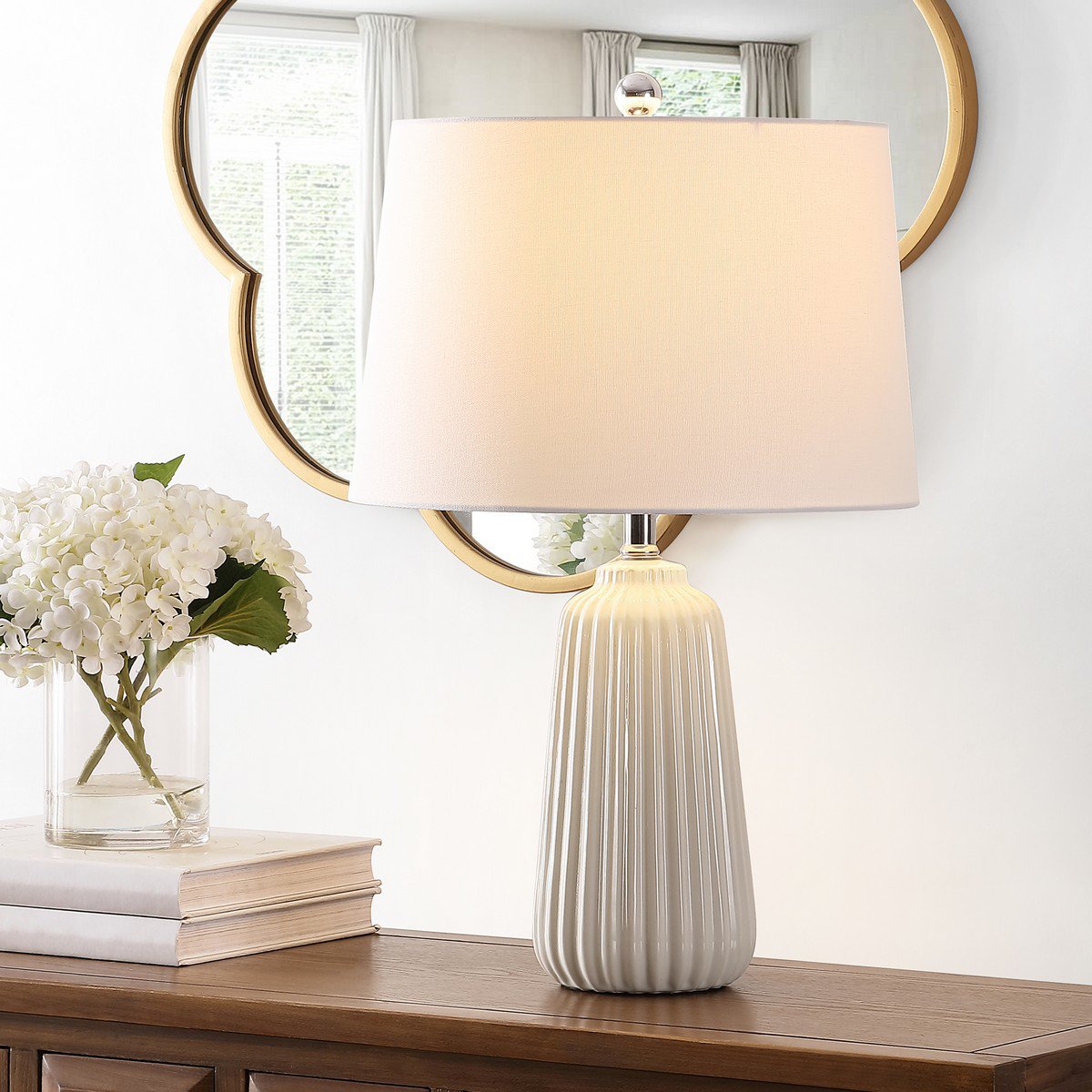 Safavieh Sawyer Ceramic Table Lamp - Ivory | Table Lamps | Modishstore - 3