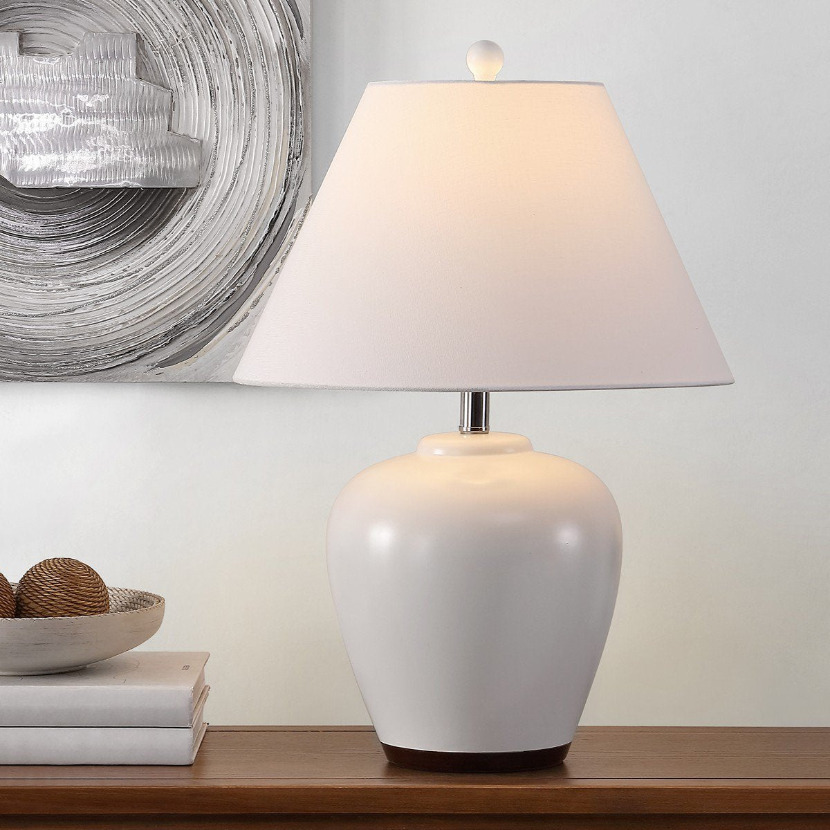 Safavieh Etren Table Lamp - Ivory | Table Lamps | Modishstore - 3