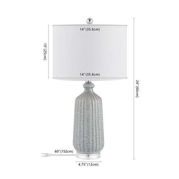 Safavieh Amberly Table Lamp - Reactive Grey | Table Lamps | Modishstore - 3