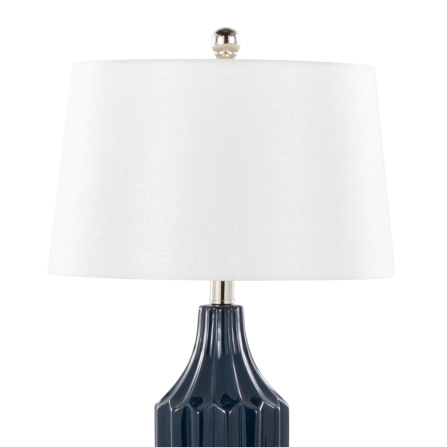 Stella 23" Ceramic Table Lamp Cream By LumiSource | Table Lamps | Modishstore - 12