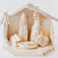 Rustic Teak Carved Nativity Set by Artisan Living ALX100 | ModishStore | Holiday