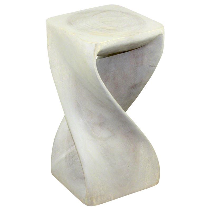 Haussmann Twist Stool 12" Sq - Agate Grey | Stools & Benches | Modishstore-5