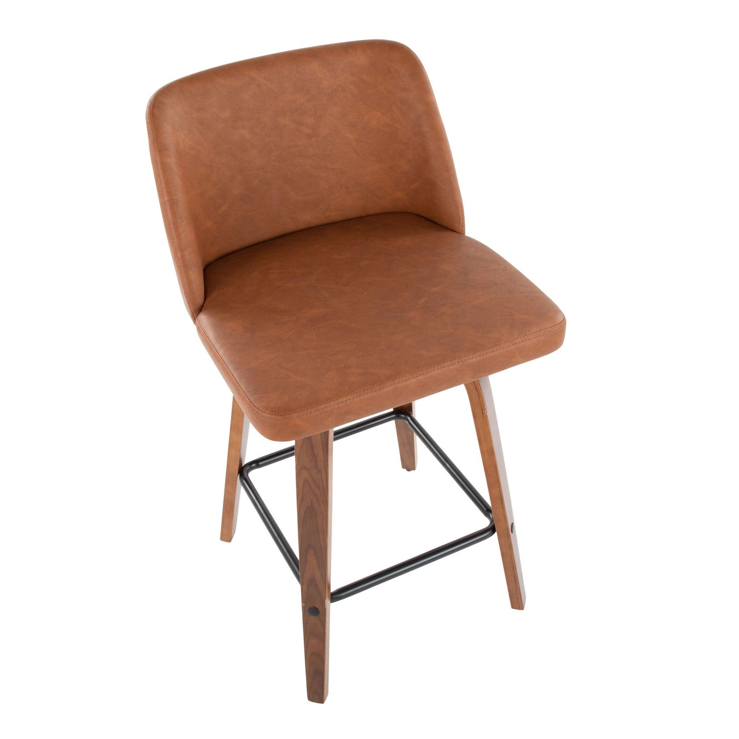 Toriano 26" Counter Stool - Set of 2 Brown Black By LumiSource | Counter Stools | Modishstore - 21